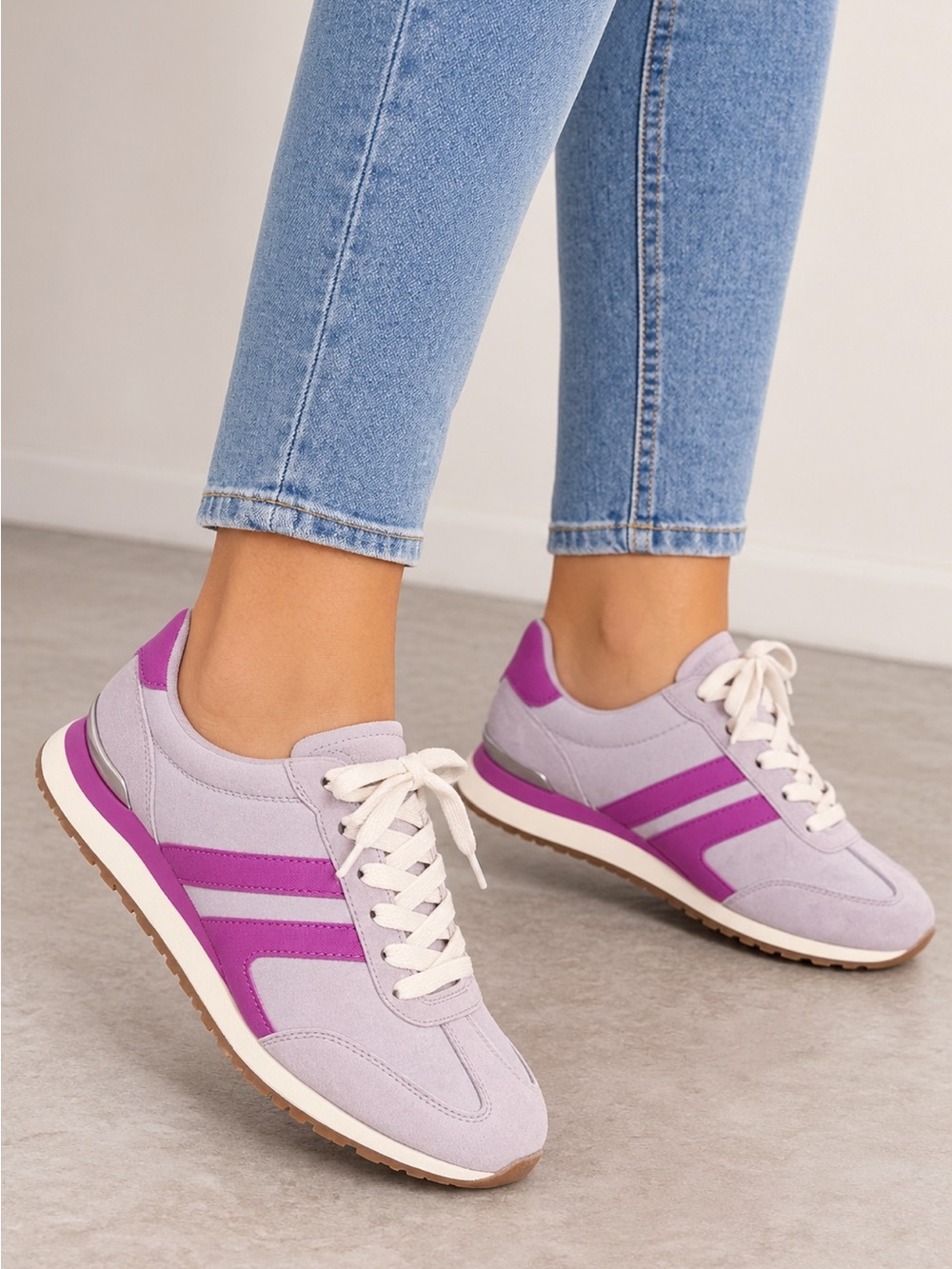 NATURALIZER LORENA SNEAKER COLOR LILAC/VIOLET SIZE 8.